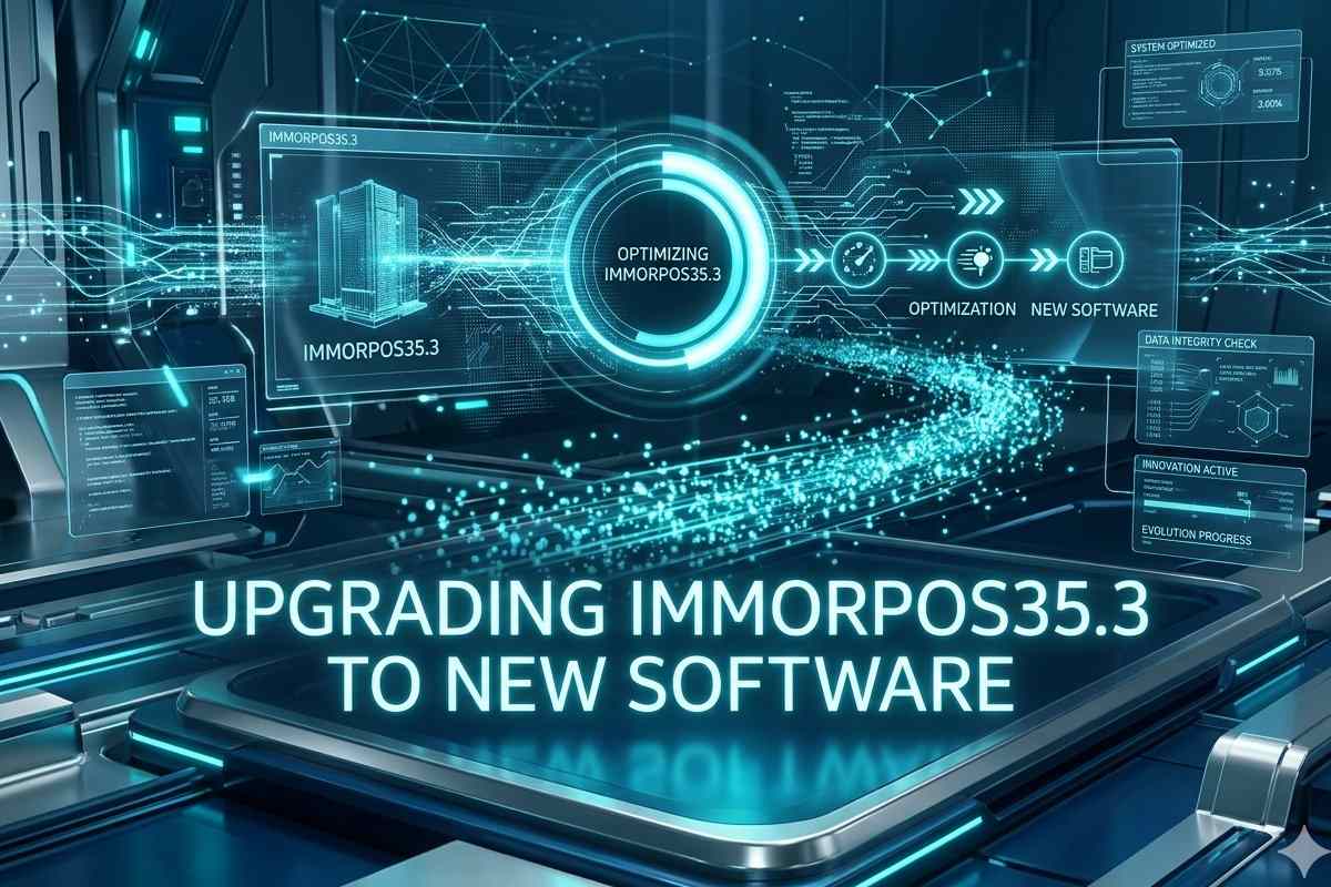 when upgrading immorpos35.3 to new software